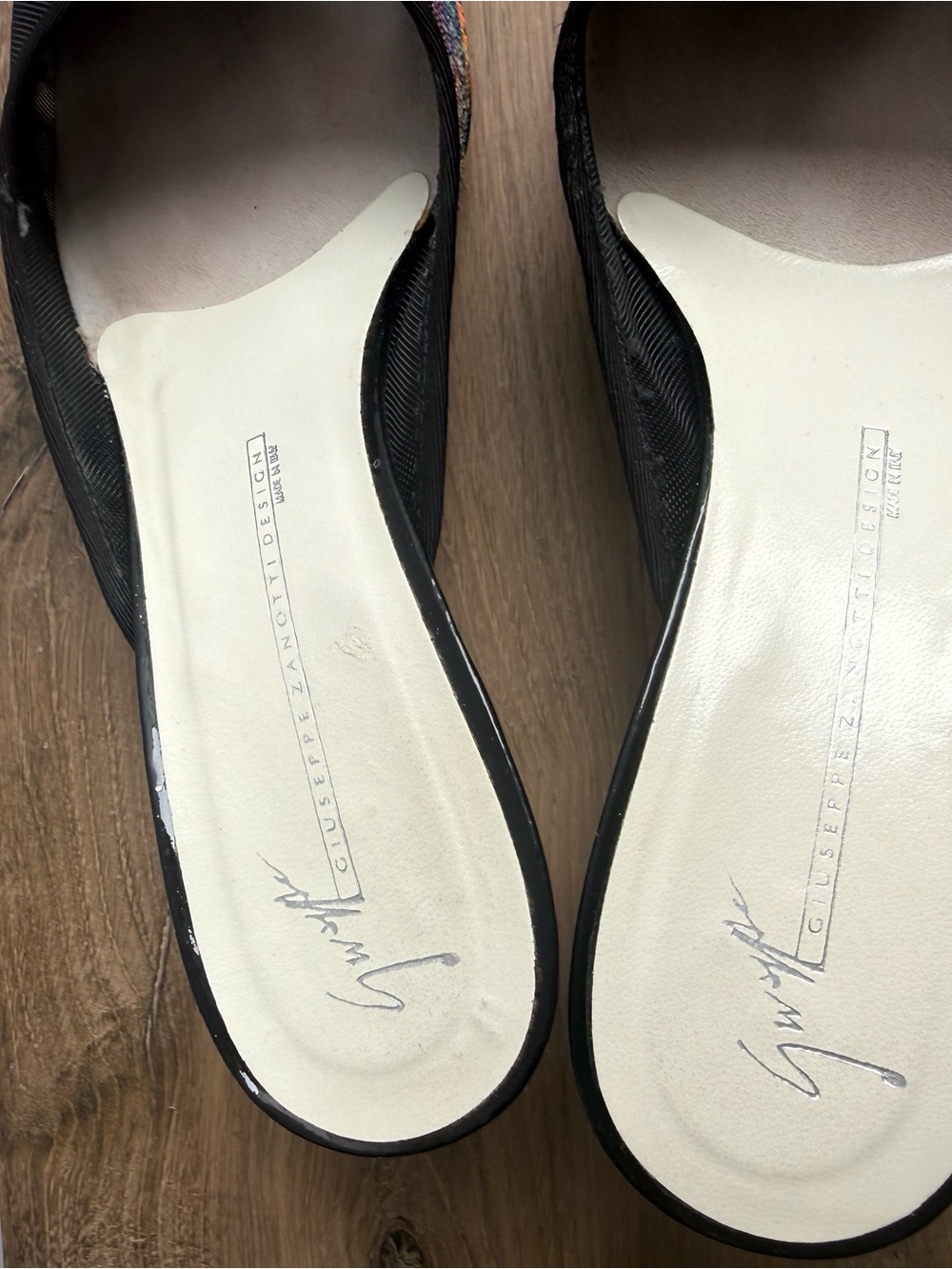 Authentic Vintage Y2K Vicini (Giuseppe Zanotti Design) Cosmic Galaxy Mesh Mules - Picture 4 of 8